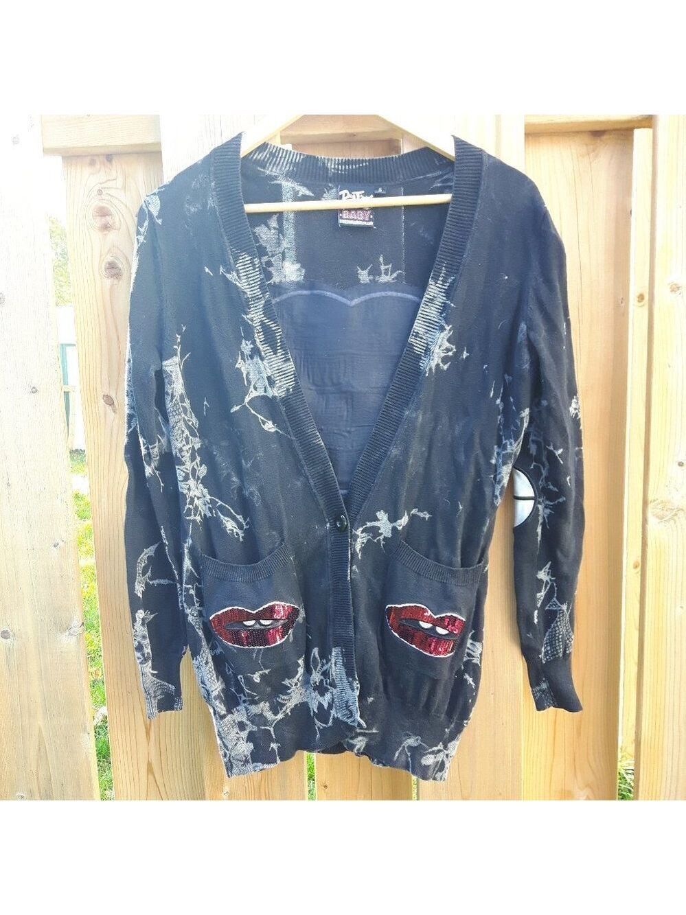 Rat baby Cardigan EUC Size Small Rocky Horror